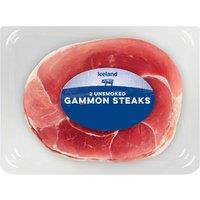 Iceland 2 Unsmoked Gammon Steaks 250g