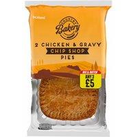 Iceland 2 Chicken & Gravy Chip Shop Pies