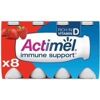 Actimel Strawberry Immunity Yoghurt Drink Multipack, 8x100g