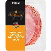 Iceland 6 Slices Prime Cuts Smoked Brunswick Ham 120g