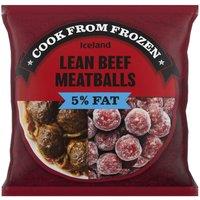 Iceland Lean Beef Meatballs 5% Fat 400g