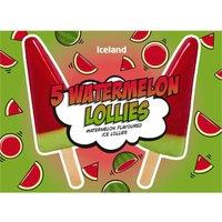 Iceland 5 Watermelon Lollies 275g