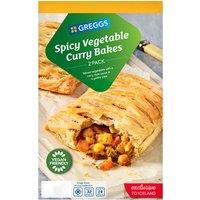 Greggs 2 Spicy Vegetable Curry Bakes 305g