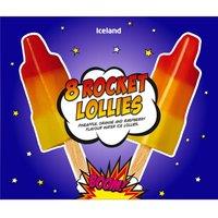 Iceland 8 Rocket Lollies 464g