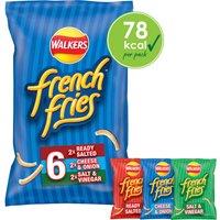 Walkers French Fries Variety Multipack Snacks Crisps 6x18g