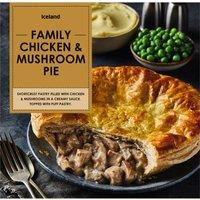 Iceland Family Chicken & Mushroom Pie 700g