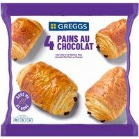 Greggs 4 Pains Au Chocolat 280g