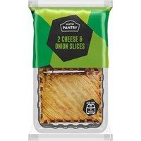 The Pastry Pantry 2 Cheese & Onion Slices -216g