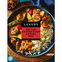 Iceland Luxury Red Thai Chicken Curry & Sticky Rice 400g