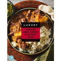 Iceland Luxury Creamy Beef Curry & Sticky Rice 400g