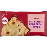 Iceland Two Minute Slice Pepperoni Pizza 150g