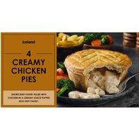 Iceland 4 Creamy Chicken Pies 664g