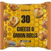 Iceland 30 (Approx.) Cheese & Onion Rolls 540g