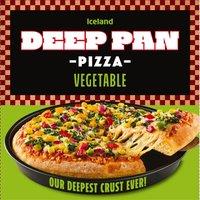 Iceland Deep Pan Pizza Vegetable 455g