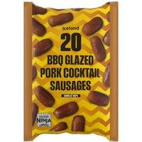 Iceland 20 (Approx.) BBQ Glazed Pork Cocktail Sausages 220g
