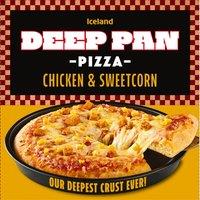 Iceland Deep Pan Pizza Chicken & Sweetcorn 420g