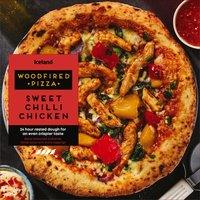 Iceland Woodfired Pizza Sweet Chilli Chicken 390g