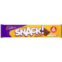 Cadbury Snack Shortcake Chocolate Biscuit 6 Pack Multipack, 120g