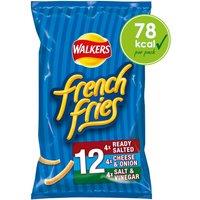 Walkers French Fries Variety Multipack Snacks Crisps 12x18g