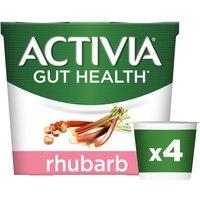 Activia Rhubarb Gut Health Yoghurt Multipack 4x115g