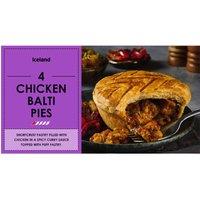 Iceland 4 Chicken Balti Pies 664g