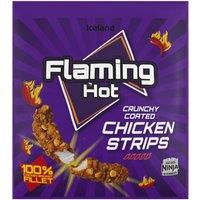 Iceland Flaming Hot Crunchy Coated Chicken Strips 500g