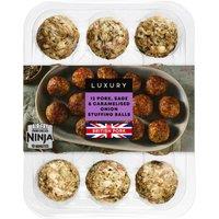 Iceland Luxury 12 Pork, Sage & Caramelised Onion Stuffing Balls 300g