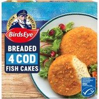 Birds Eye 4 Breaded Cod Fish Cakes 198g