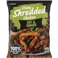 Iceland Soy and Ginger Sticky Shredded Chicken 400g