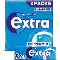 Extra Peppermint Sugarfree Chewing Gum Multipack 3x9 Pieces