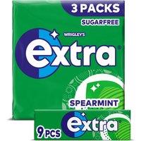 Extra Spearmint Sugarfree Chewing Gum Multipack 3x9 Pieces