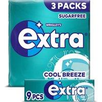 Extra Cool Breeze Sugarfree Chewing Gum Multipack 3x9 Pieces