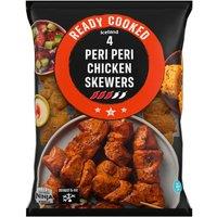 Iceland Ready Cooked 4 Peri Peri Chicken Skewers 340g