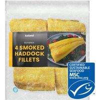 Iceland 4 Smoked Haddock Fillets 500g