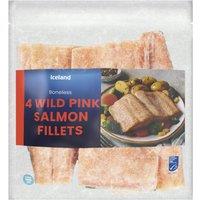 Iceland 4 Wild Pink Salmon Fillets 400g