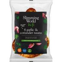 Slimming World 4 Garlic & Coriander Naans 220g