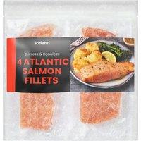 Iceland 4 Atlantic Salmon Fillets 520g