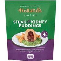 Holland's 4 Steak & Kidney Puddings