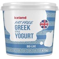 Iceland Fat Free Greek Style Yogurt 1kg