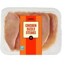 Iceland Chicken Sizzle Steaks 500g