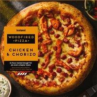 Iceland Woodfired Pizza Chicken & Chorizo 380g