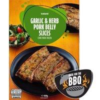 Iceland Garlic & Herb Pork Belly Slices 420g