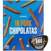 Iceland 18 Pork Chipolatas 720g