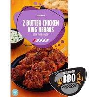 Iceland 2 Butter Chicken King Kebabs 450g