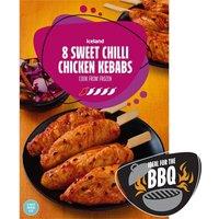 Iceland 8 Sweet Chilli Chicken Kebabs 320g
