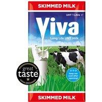 Viva Skimmed Long-Life Milk 1L