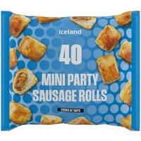 Iceland 40 (Approx.) Mini Party Sausage Rolls 720g