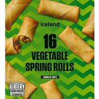 Iceland 16 (APPROX.) Vegetable Spring Rolls 400g