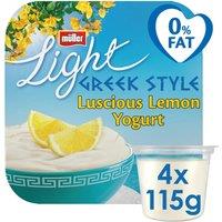 Mller Light Greek Style Lemon Yogurt 4 x 115g (460g)