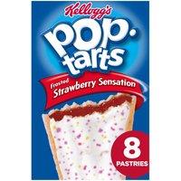 Kellogg's Pop Tarts Frosted Strawberry Sensation Pastry Snacks 8x48g
